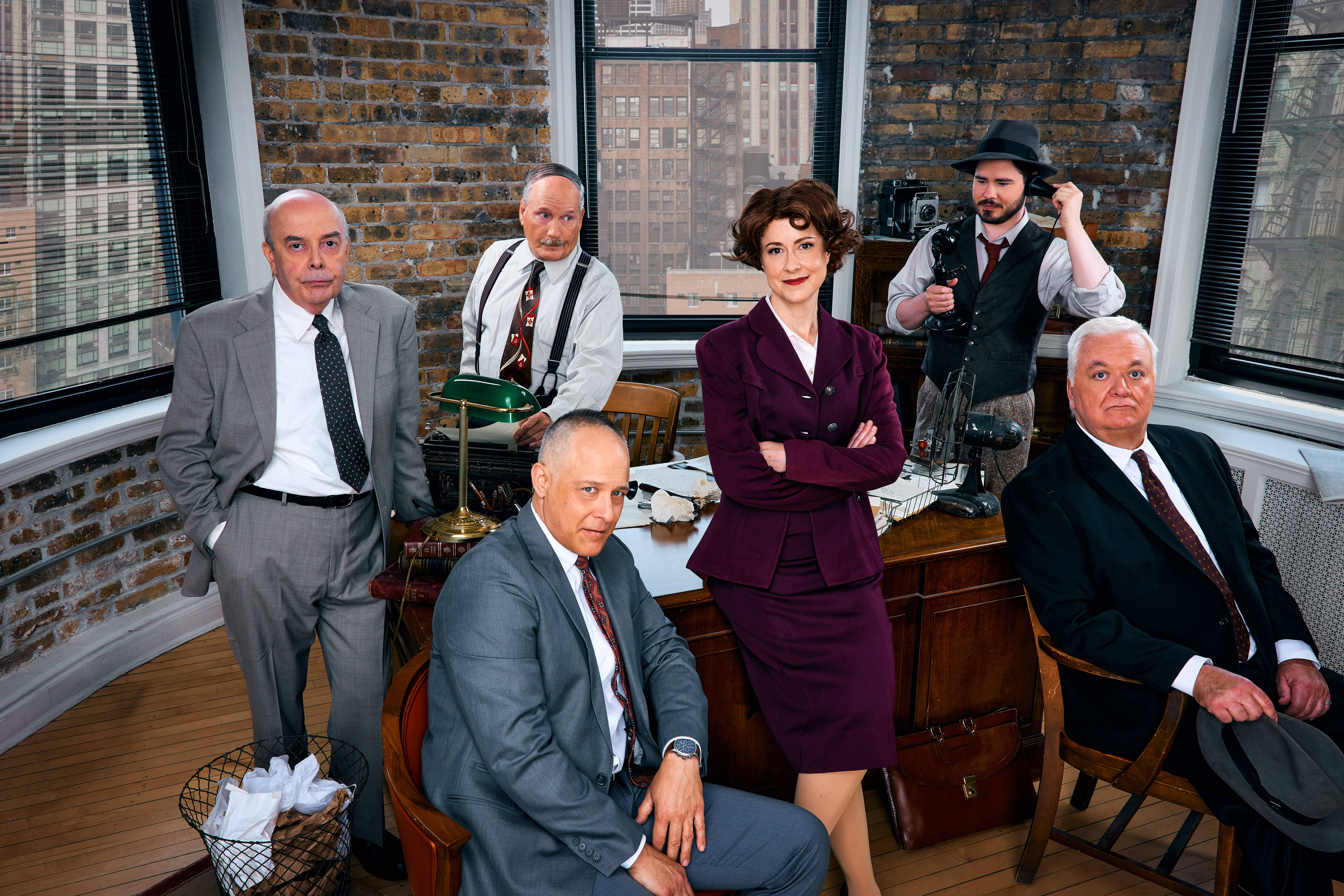 Welcoming a new home in Evanston! Northlight Theatre's 'The Front Page' is the world premiere and first public performance at their new theater.